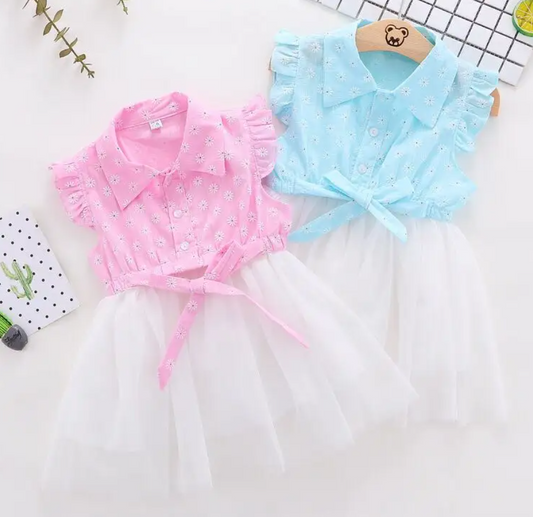 Vestido estampado para niña