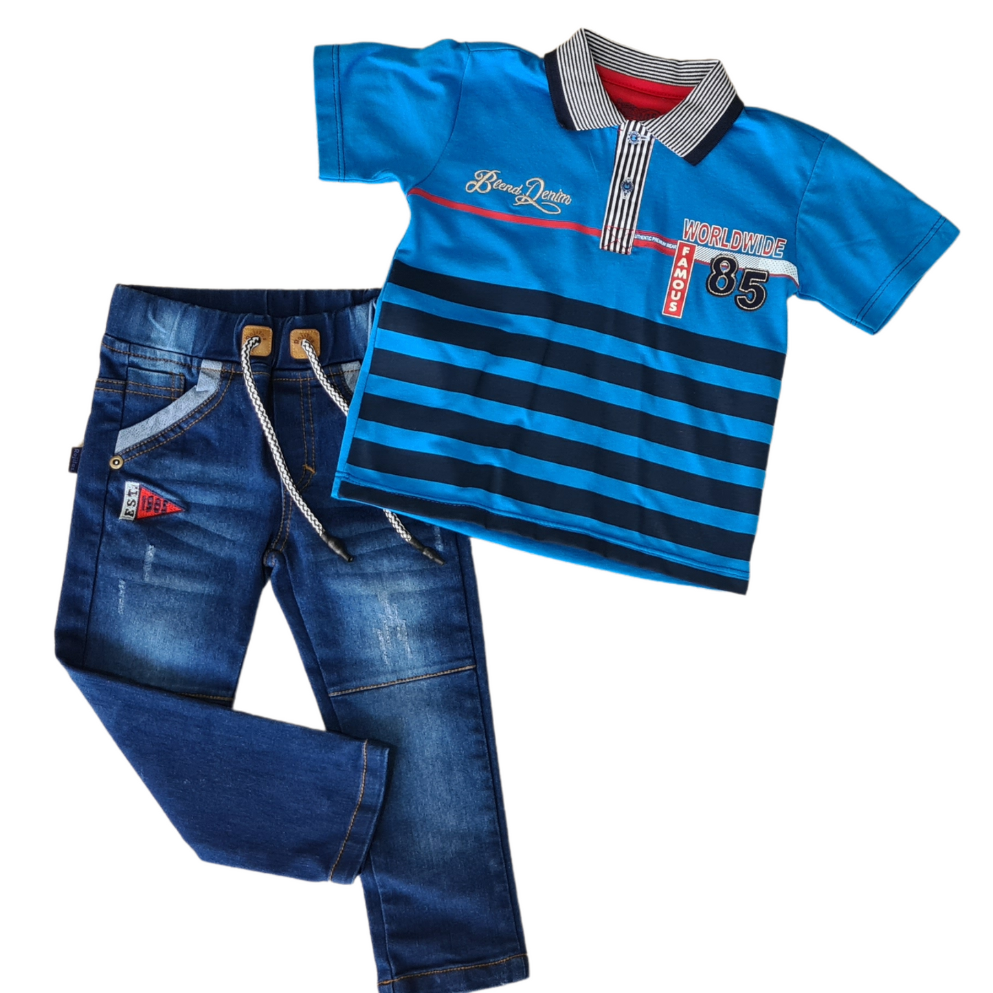 Conjunto camiseta y jean para niño