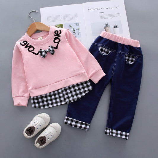 Conjunto buzo y jogger para niña