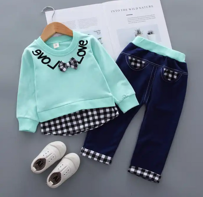 Conjunto buzo y jogger para niña